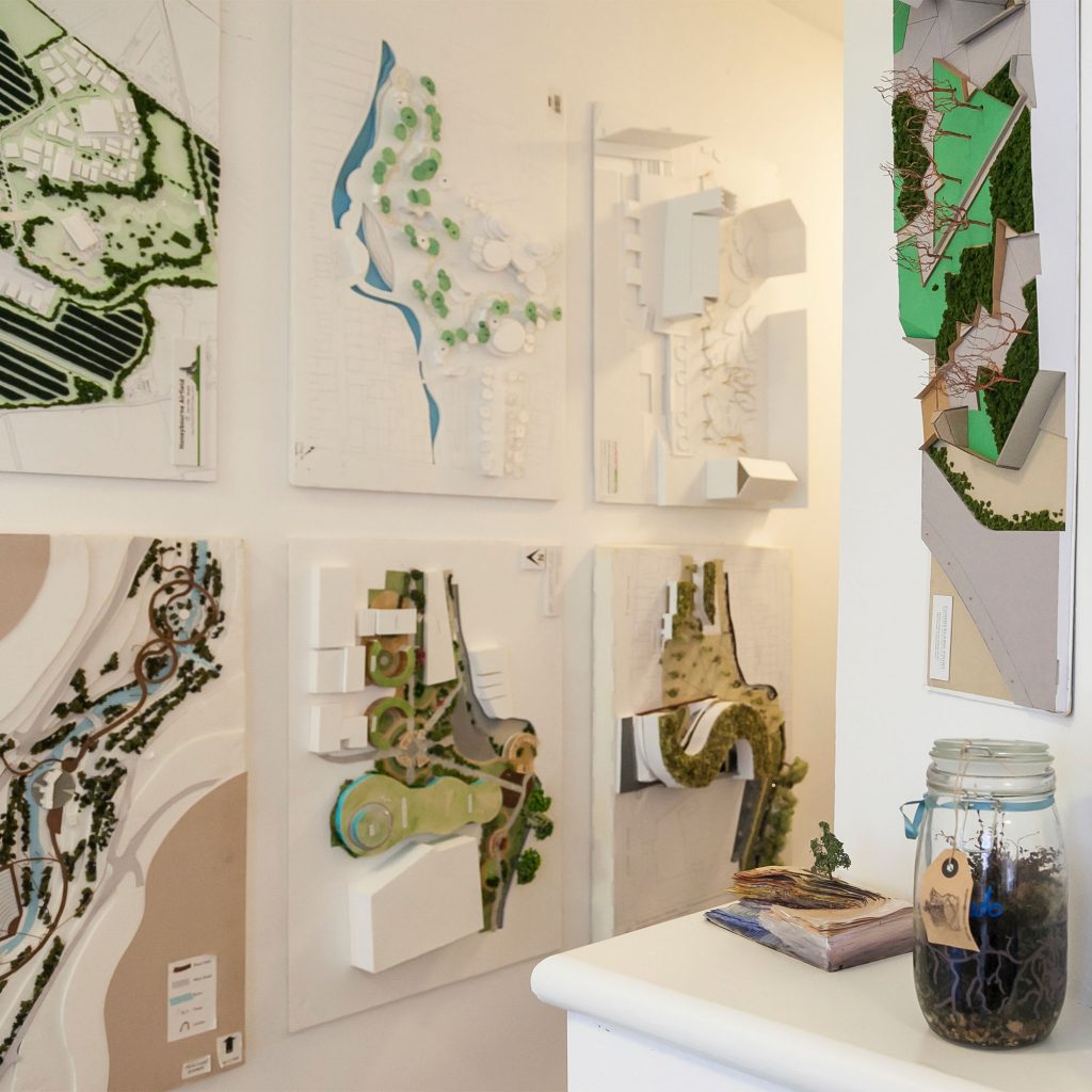 Examples of students work from the Landscape Architecture with conversion year course
