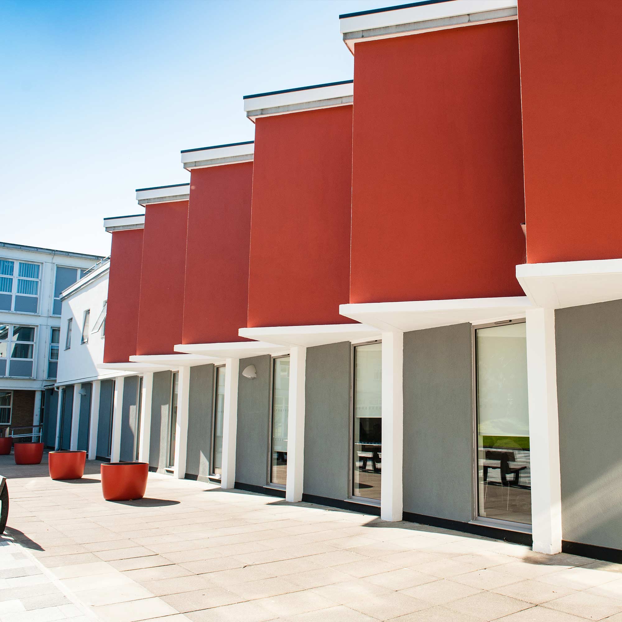 The exterior of The Design Centre