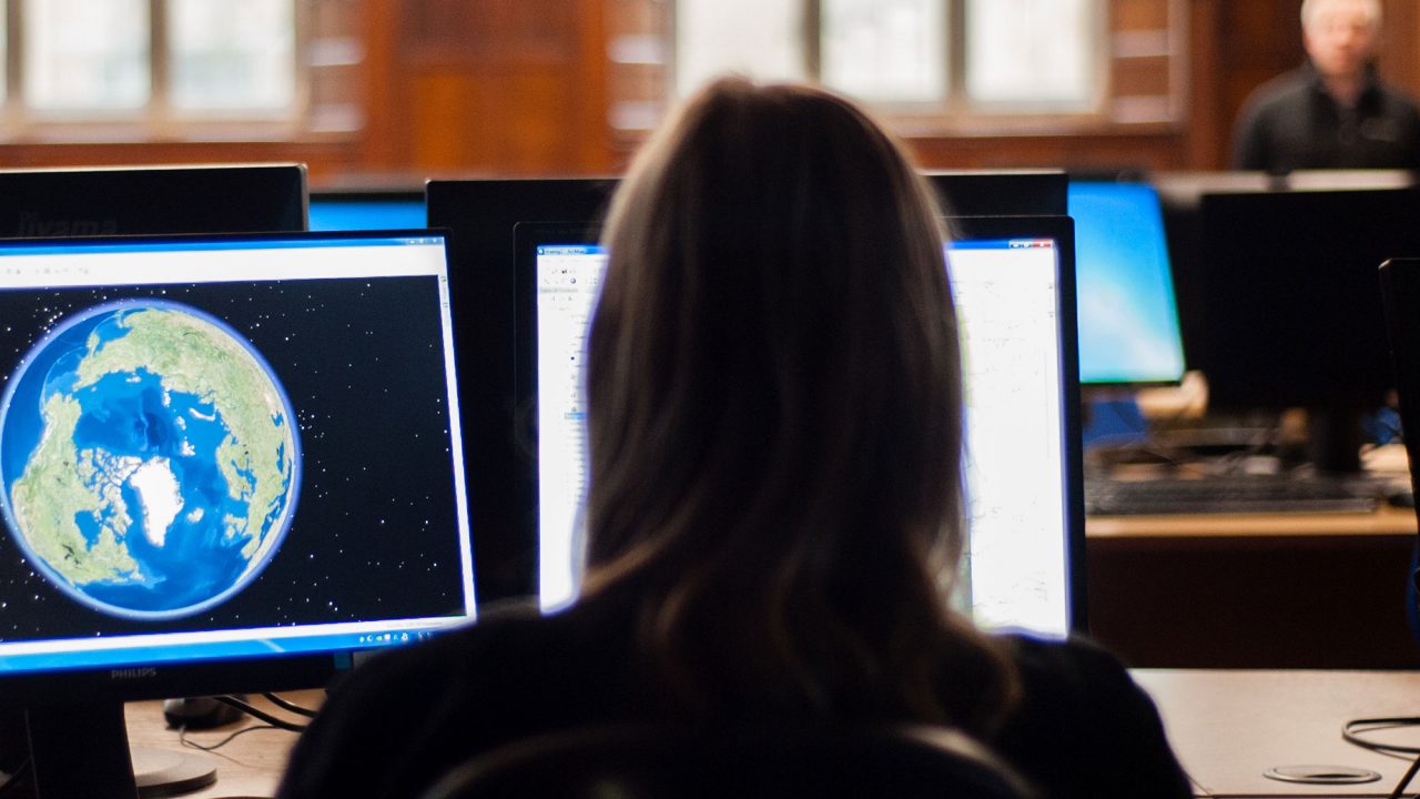 Students studying