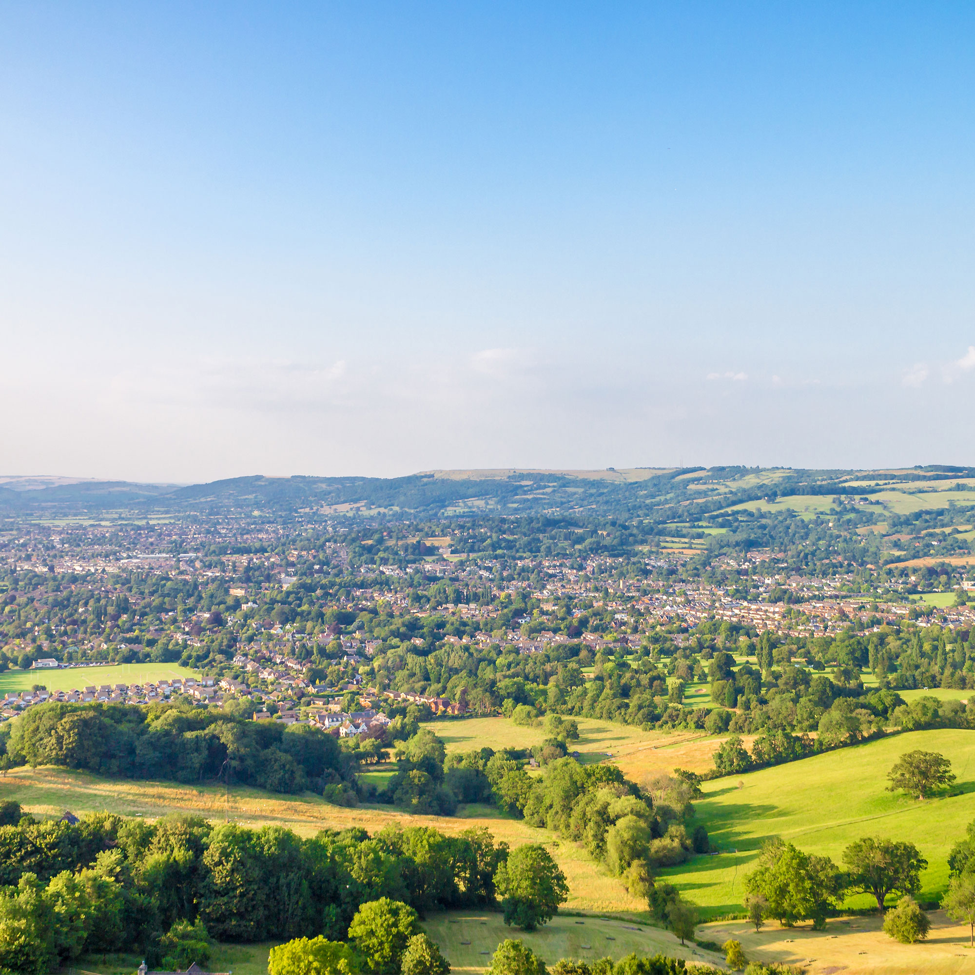 View from Bishops Cleeve, Cheltenham