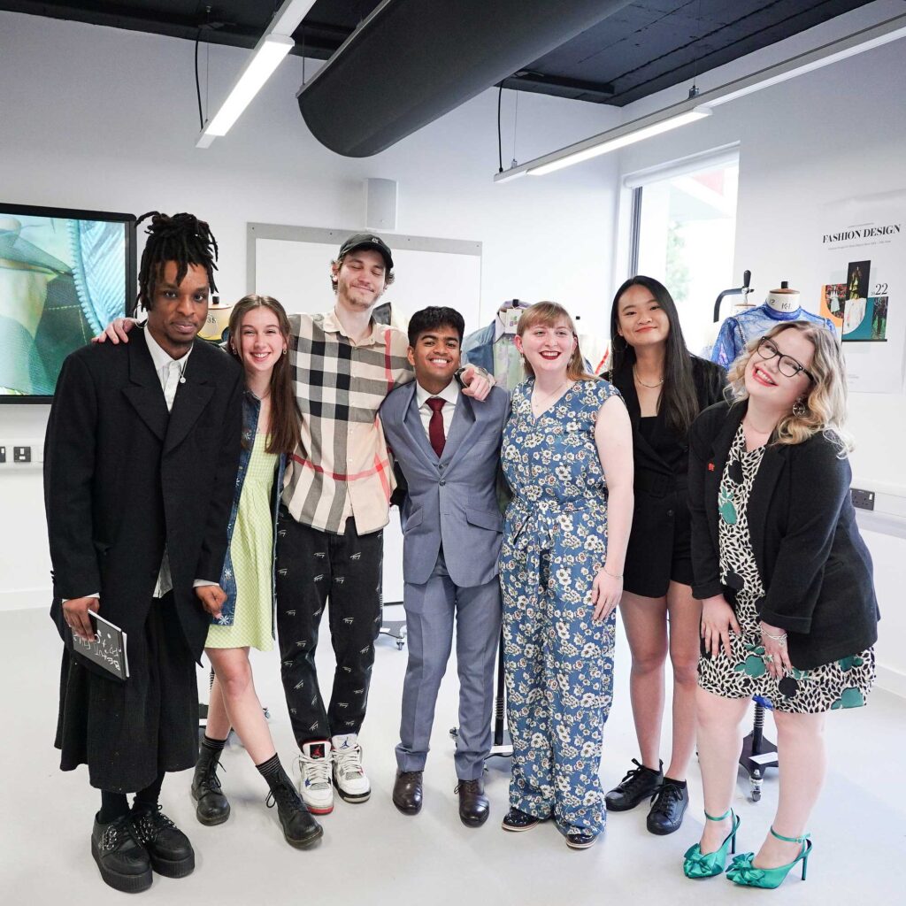 A group of students posing for a group photo.