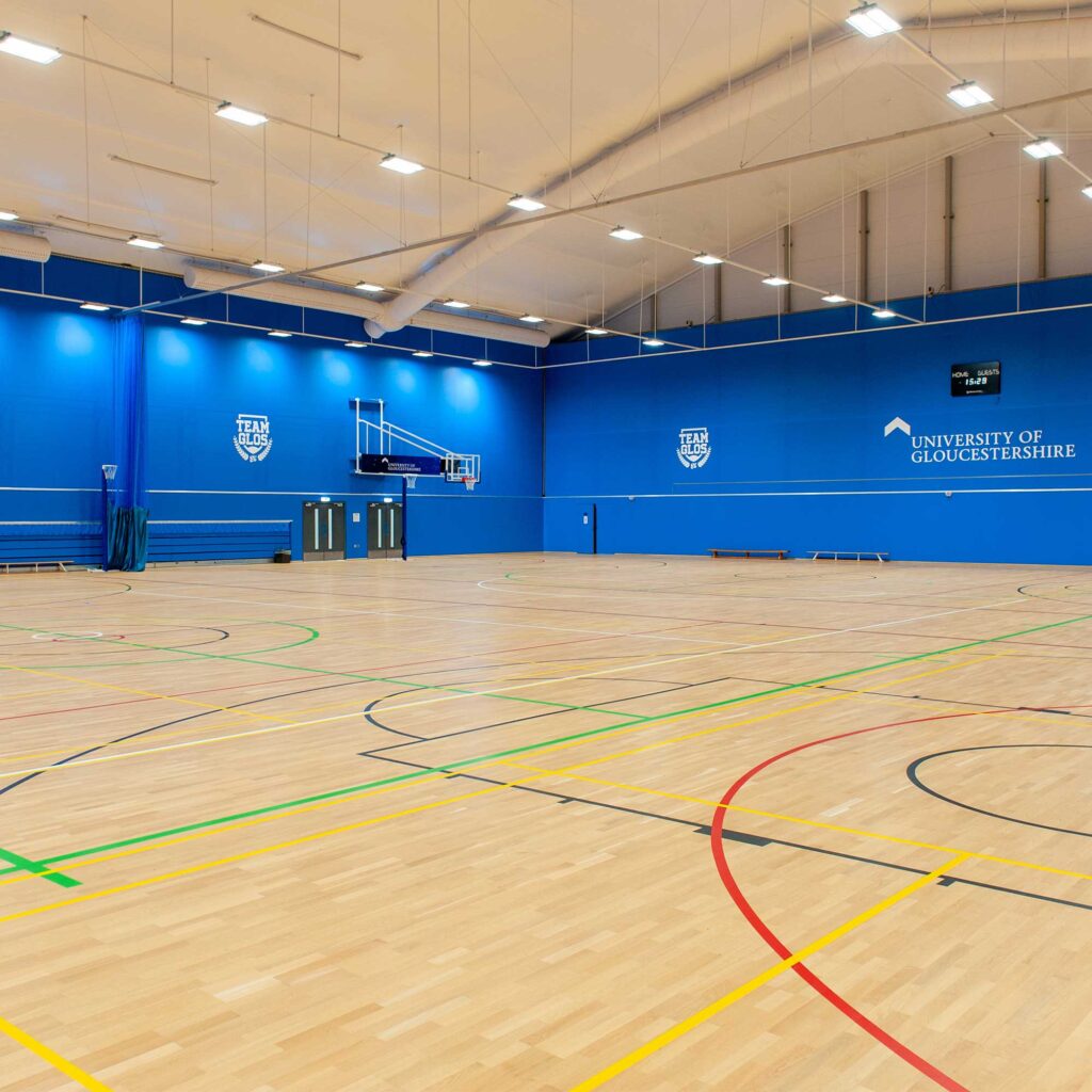 The arena hall at our Oxstalls Sport Arena campus.